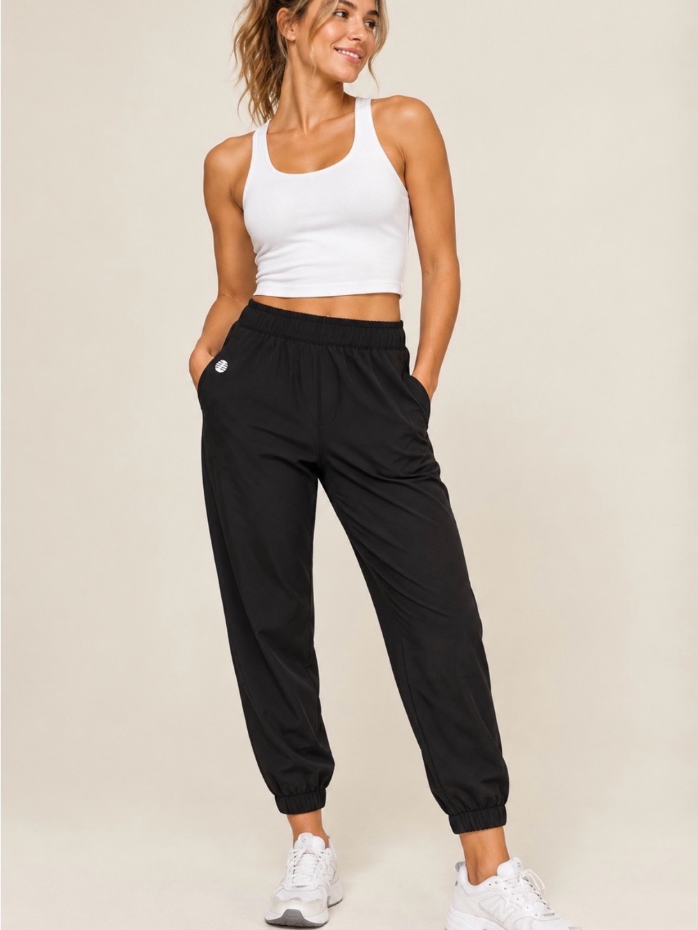 Z by Zella Black Lightweight Jogger Pants Small Athletic 23” Inseam